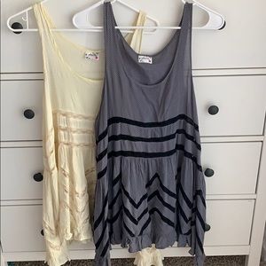 2 free people tunics great condition